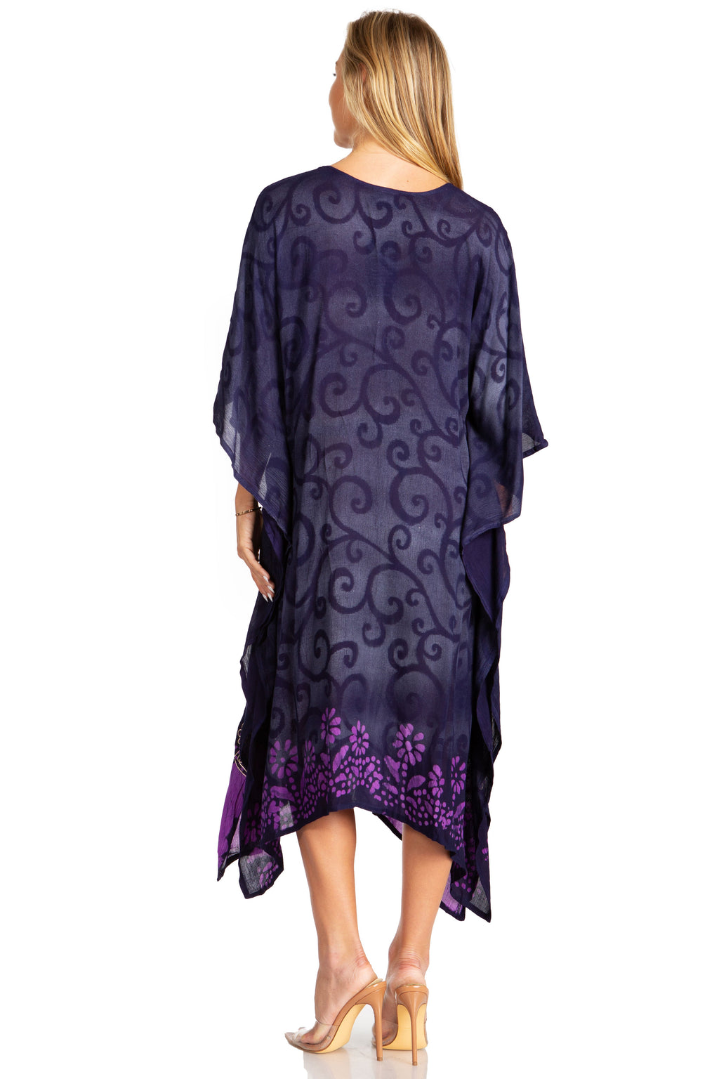 Tie Dye Caftan Dress Cover Up