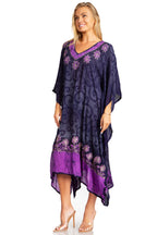 Tie Dye Caftan Dress Cover Up