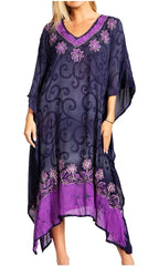 Tie Dye Caftan Dress Cover Up