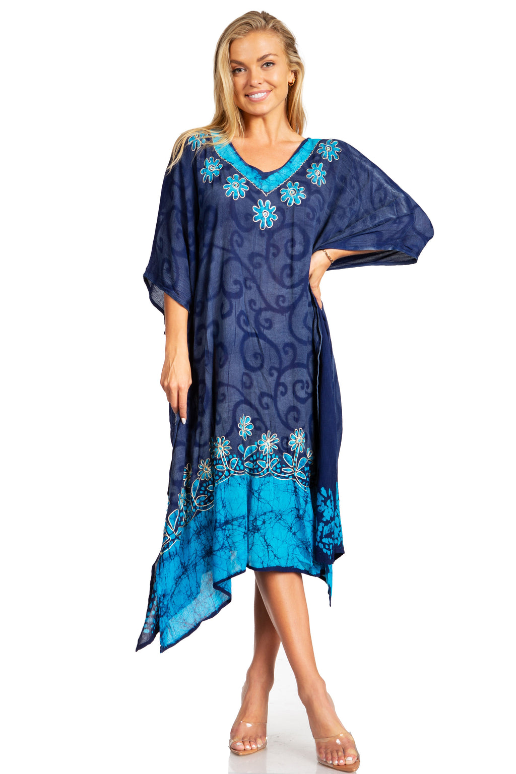 Tie Dye Caftan Dress Cover Up