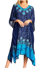 Tie Dye Caftan Dress Cover Up