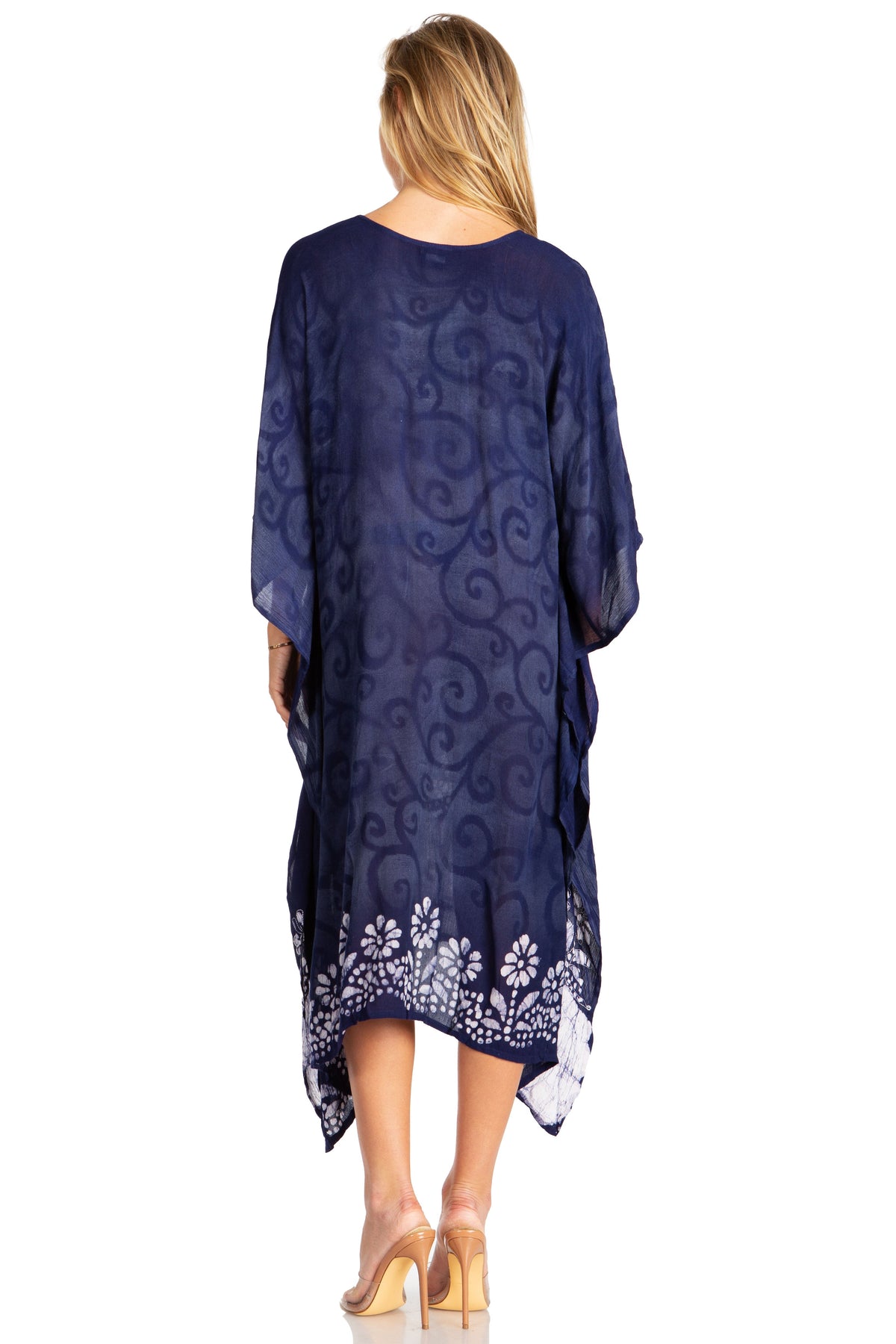 Tie Dye Caftan Dress Cover Up