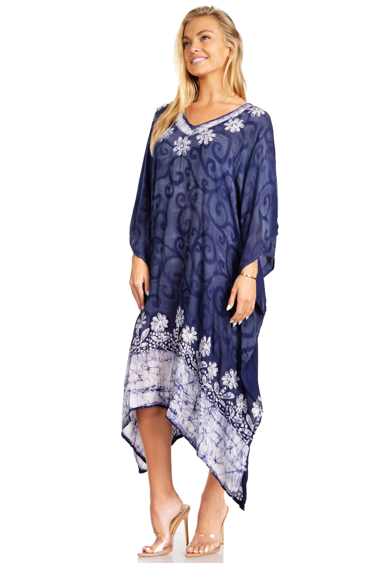 Tie Dye Caftan Dress Cover Up