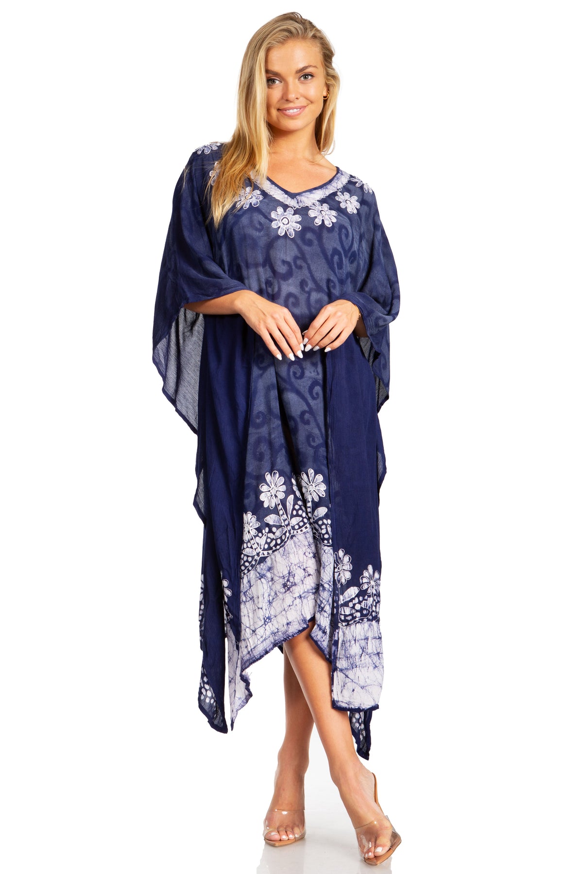 Tie Dye Caftan Dress Cover Up