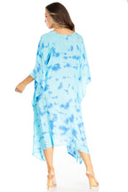 Tie Dye Caftan Dress Cover Up