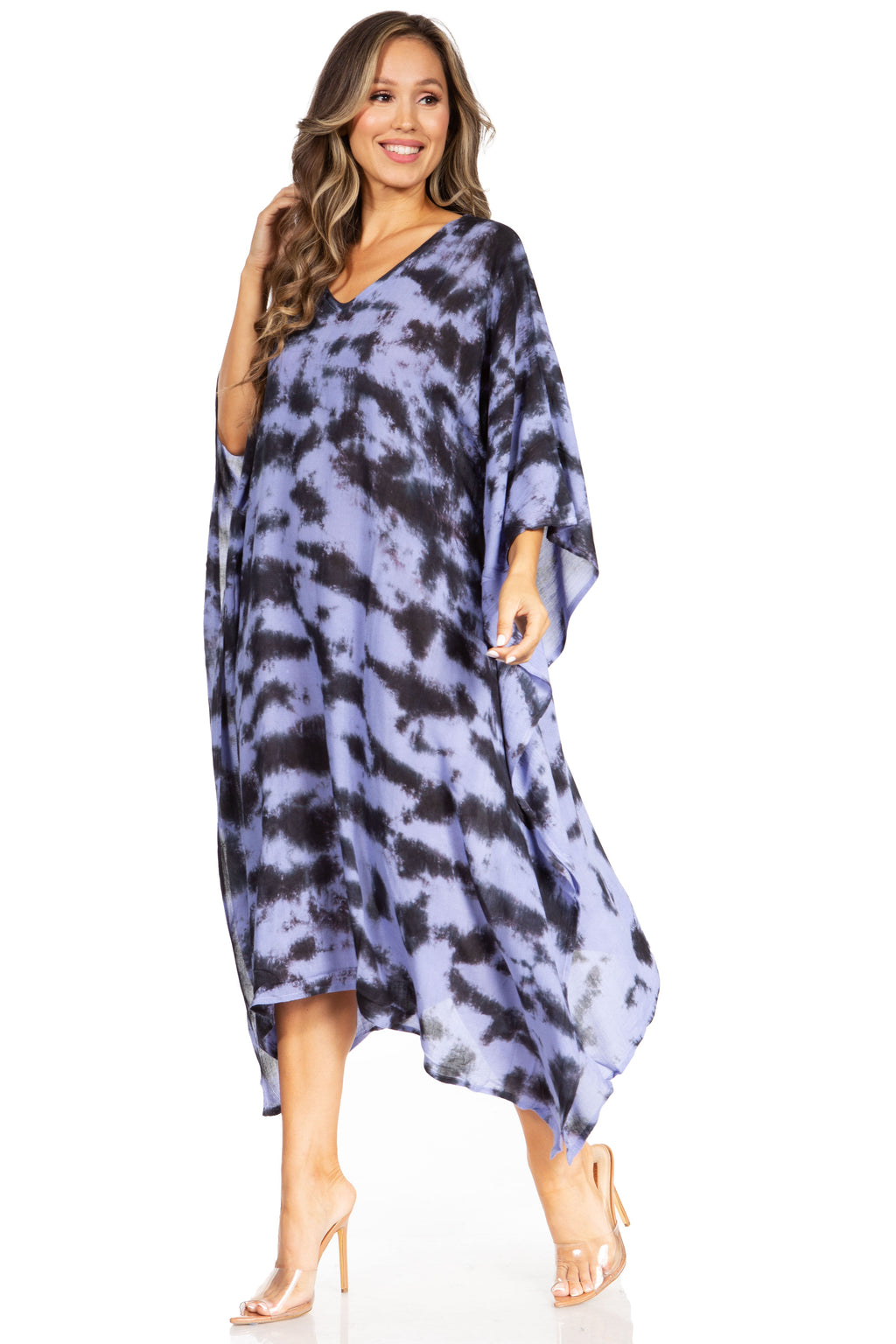 Tie Dye Caftan Dress Cover Up