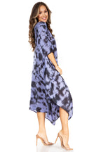 Tie Dye Caftan Dress Cover Up