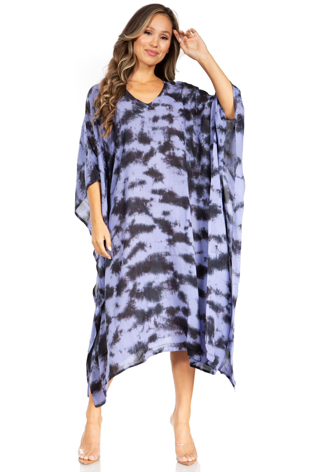 Tie Dye Caftan Dress Cover Up