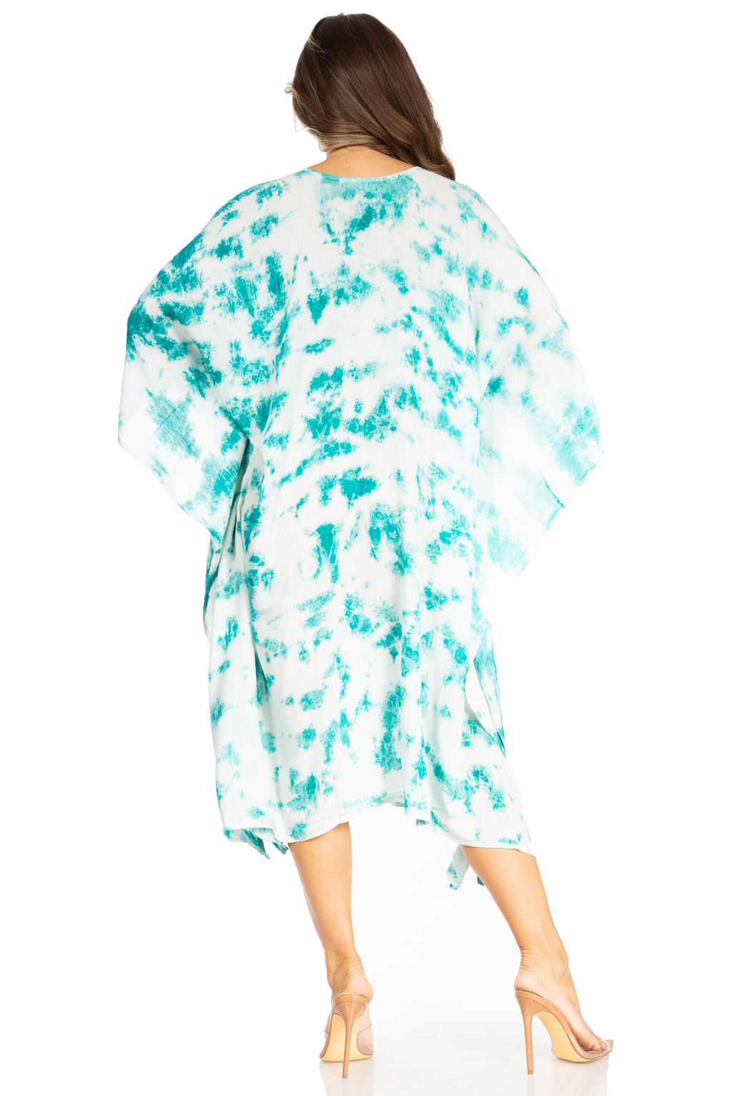 Tie Dye Caftan Dress Cover Up