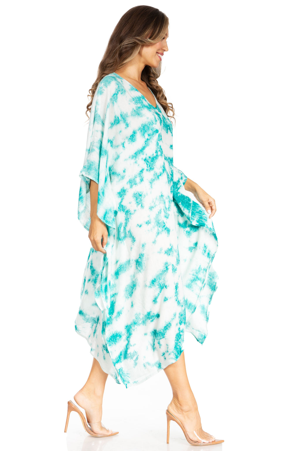 Tie Dye Caftan Dress Cover Up