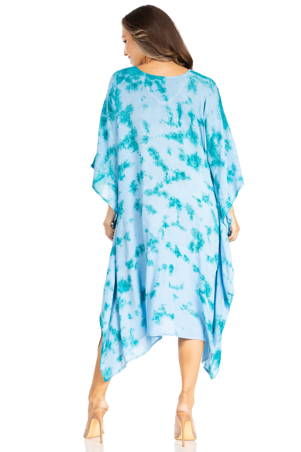 Tie Dye Caftan Dress Cover Up