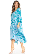 Tie Dye Caftan Dress Cover Up