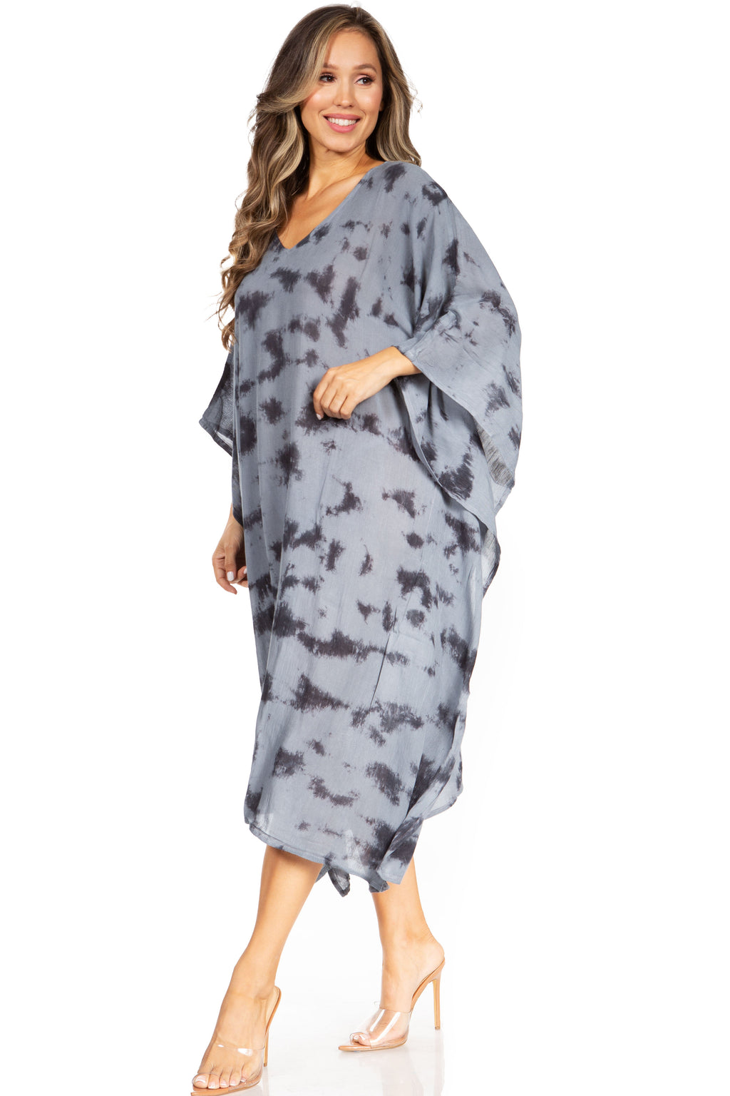 Tie Dye Caftan Dress Cover Up