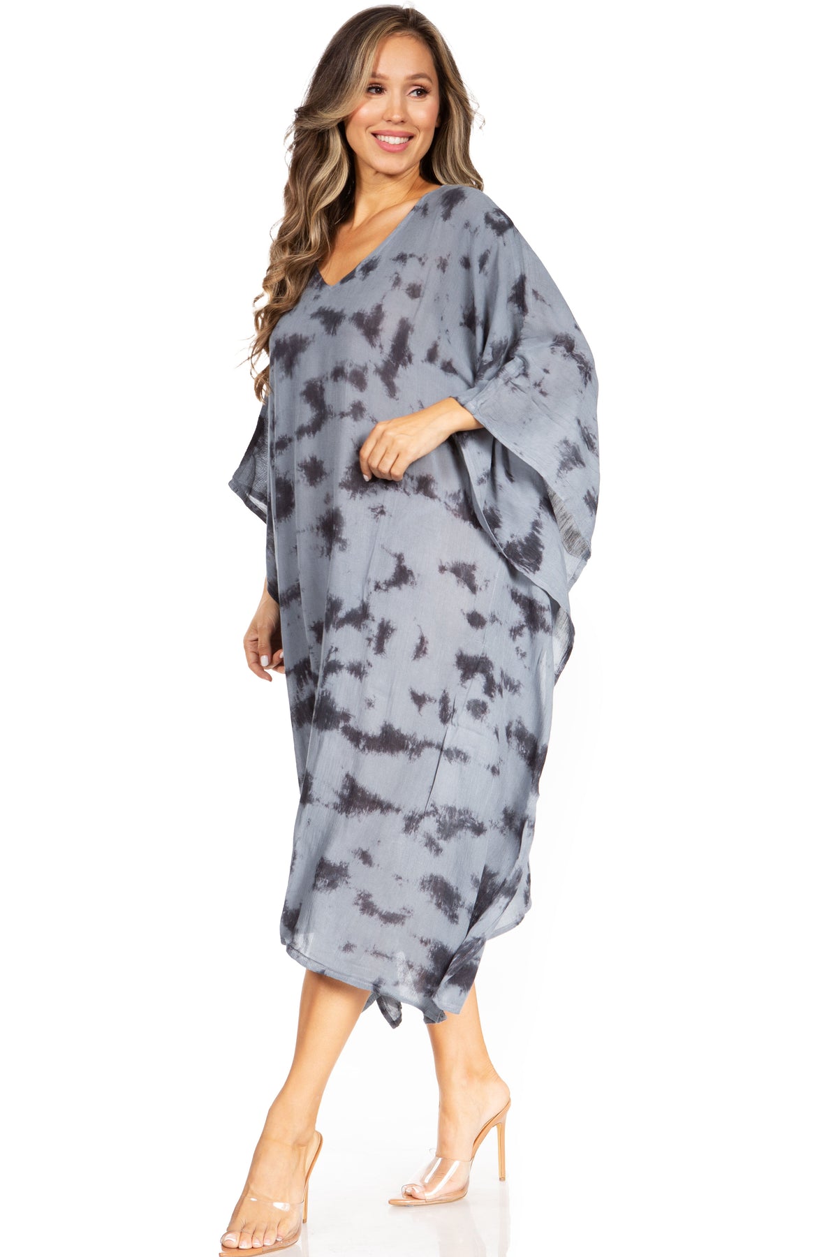 Tie Dye Caftan Dress Cover Up