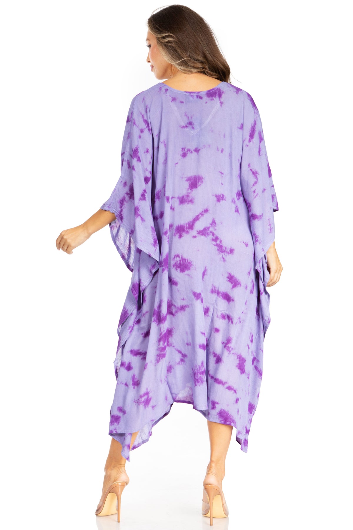 Tie Dye Caftan Dress Cover Up