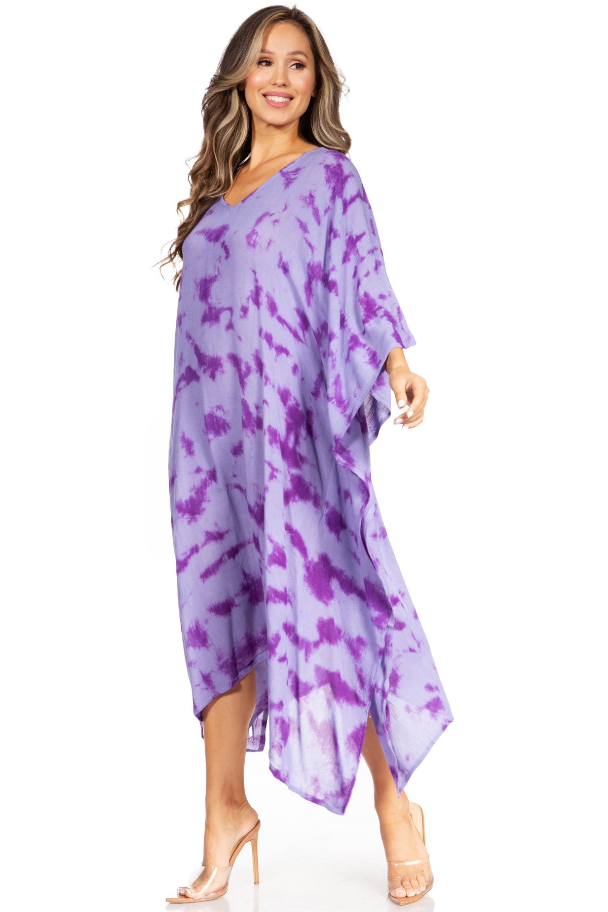 Tie Dye Caftan Dress Cover Up