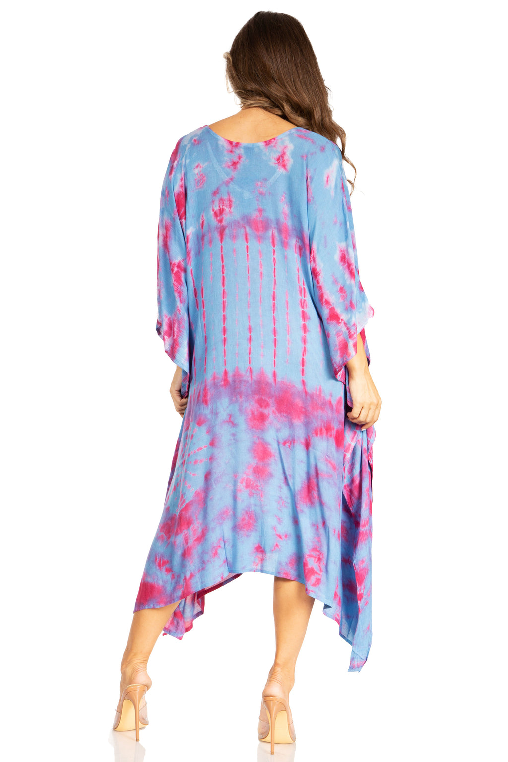 Tie Dye Caftan Dress Cover Up