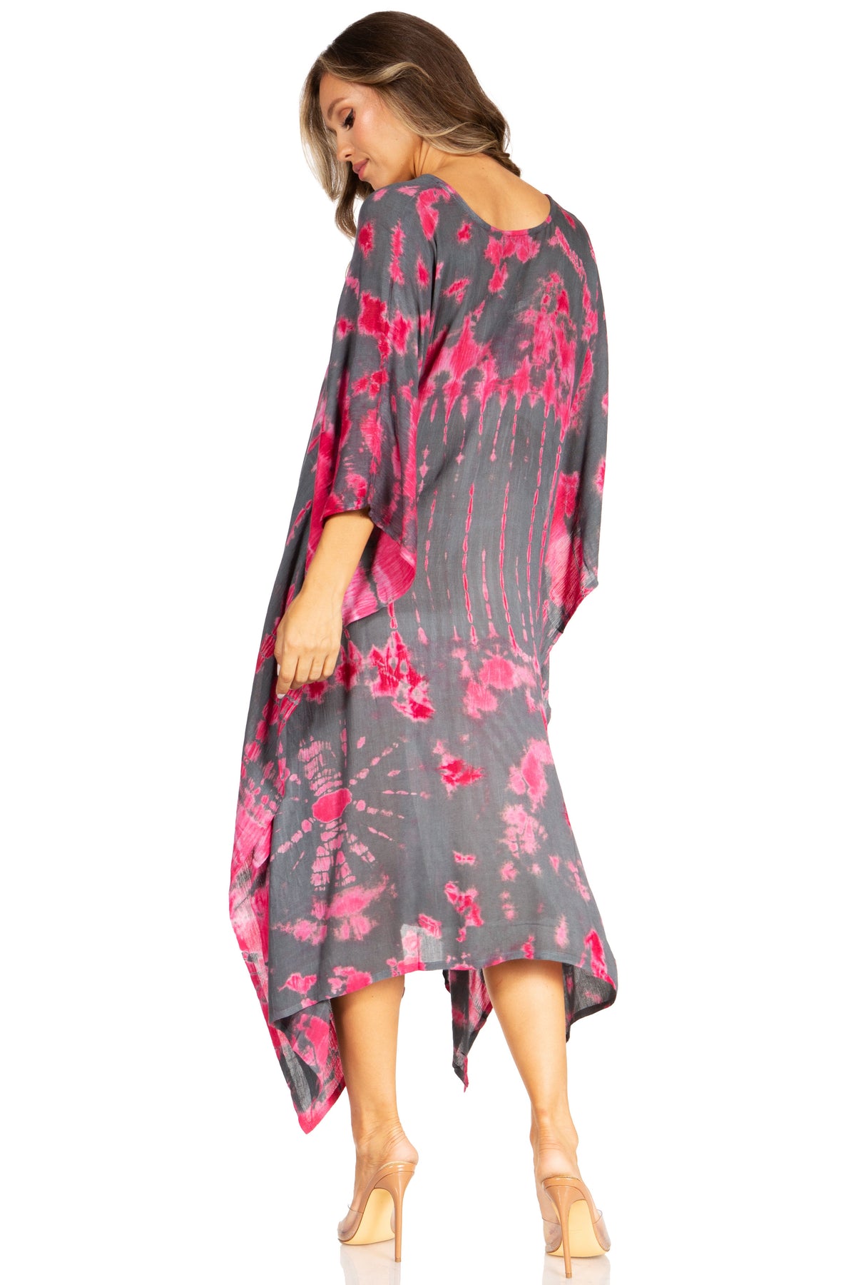 Tie Dye Caftan Dress Cover Up
