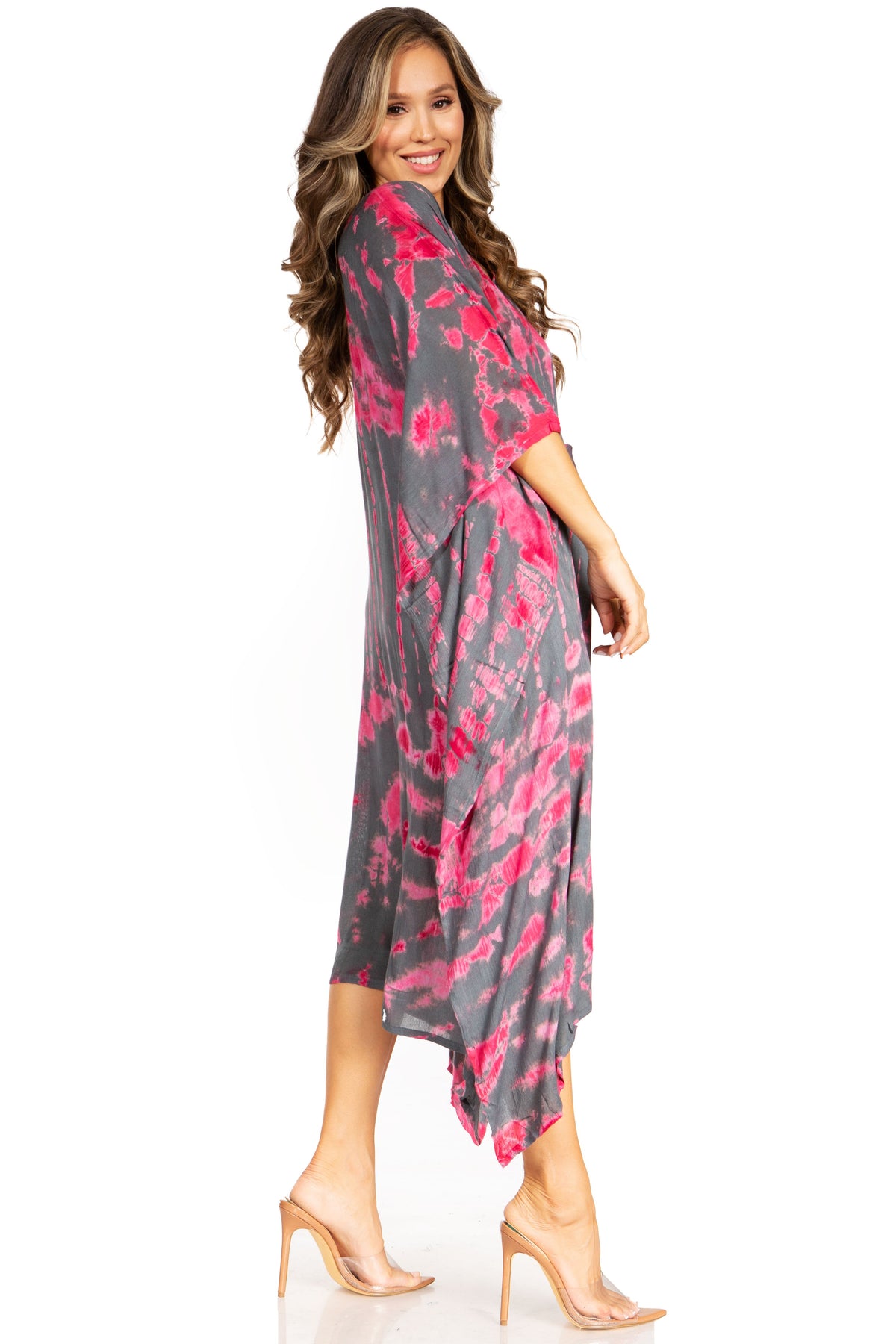 Tie Dye Caftan Dress Cover Up