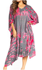 Tie Dye Caftan Dress Cover Up