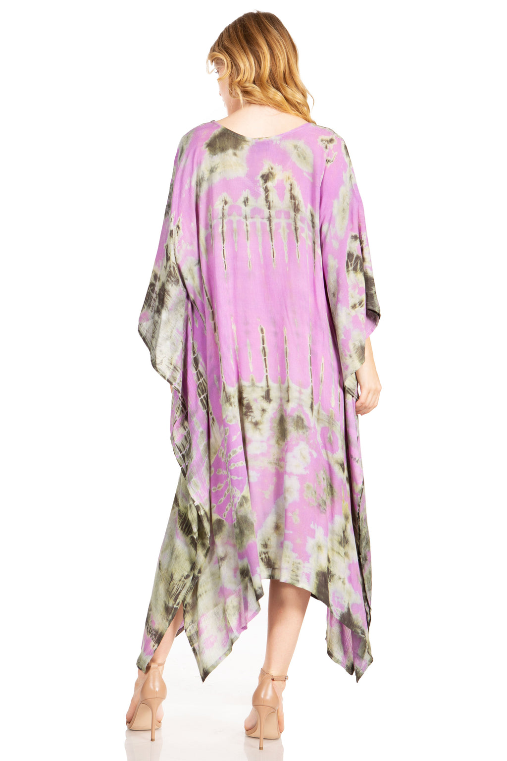 Tie Dye Caftan Dress Cover Up