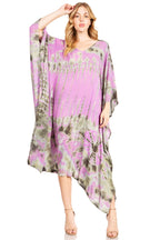 Tie Dye Caftan Dress Cover Up