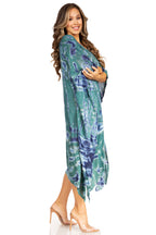 Tie Dye Caftan Dress Cover Up