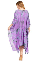 Tie Dye Caftan Dress Cover Up