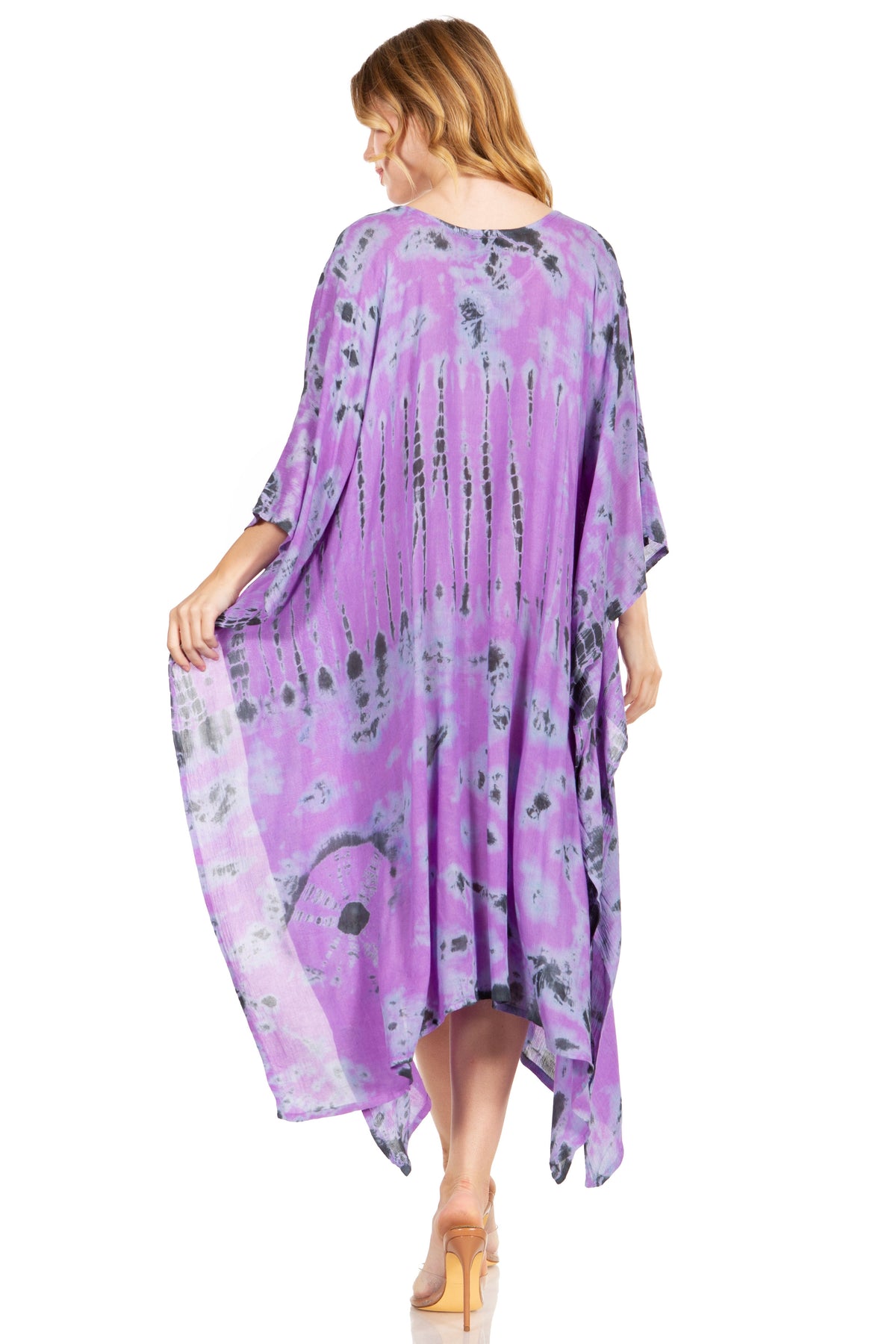Tie Dye Caftan Dress Cover Up