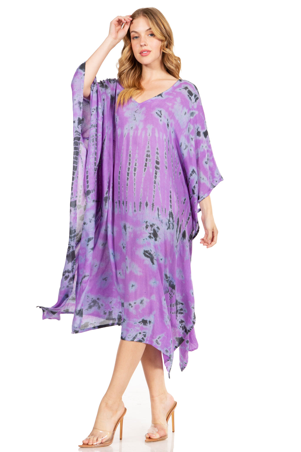 Tie Dye Caftan Dress Cover Up