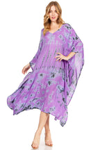 Tie Dye Caftan Dress Cover Up