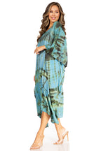Tie Dye Caftan Dress Cover Up