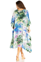 Tie Dye Boho Caftan Dress