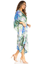 Tie Dye Boho Caftan Dress
