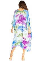 Tie Dye Boho Caftan Dress