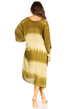 Tie Dye Boho Caftan Dress