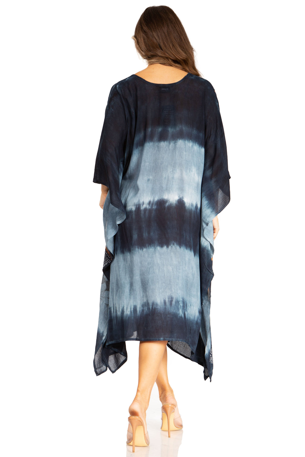 Tie Dye Boho Caftan Dress