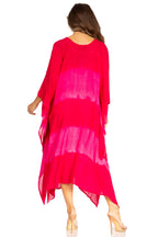 Tie Dye Boho Caftan Dress