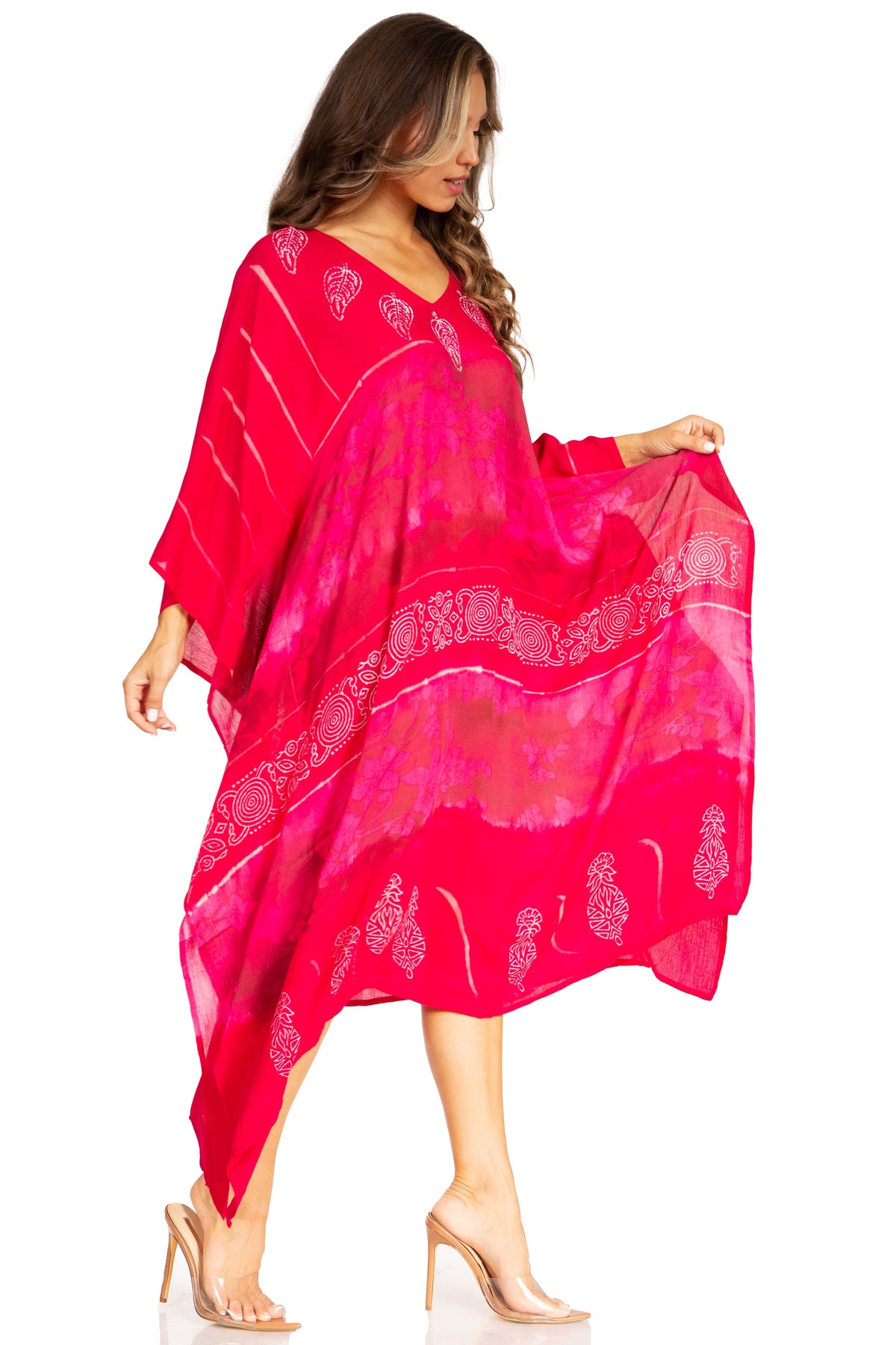 Tie Dye Boho Caftan Dress