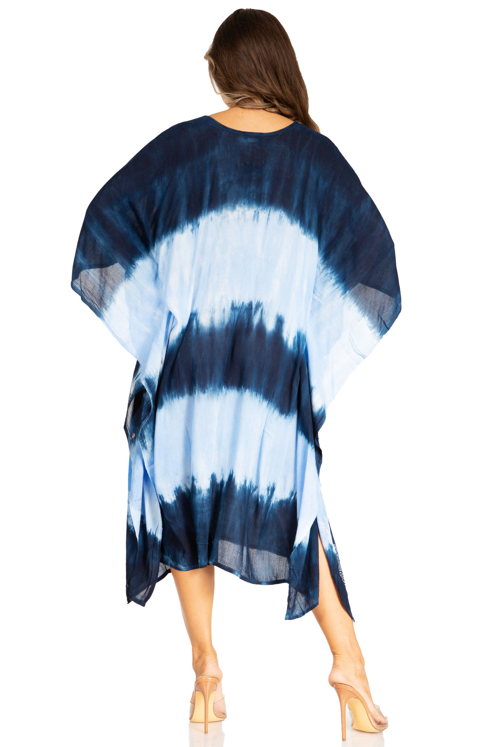 Tie Dye Boho Caftan Dress