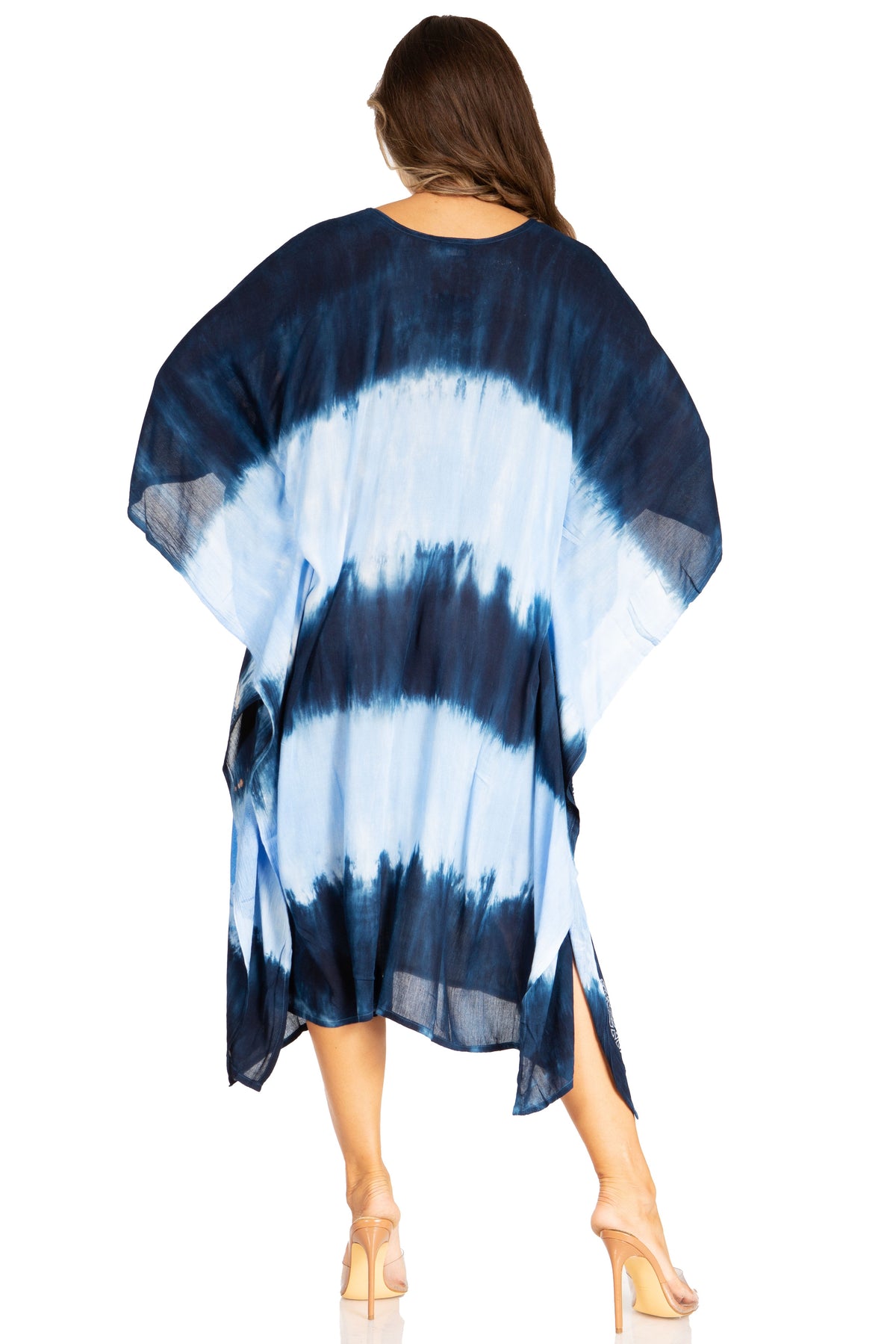 Tie Dye Boho Caftan Dress