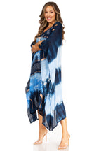 Tie Dye Boho Caftan Dress