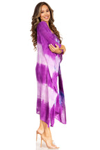Tie Dye Boho Caftan Dress