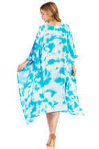 Tie Dye Boho Caftan Dress