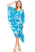 Tie Dye Boho Caftan Dress