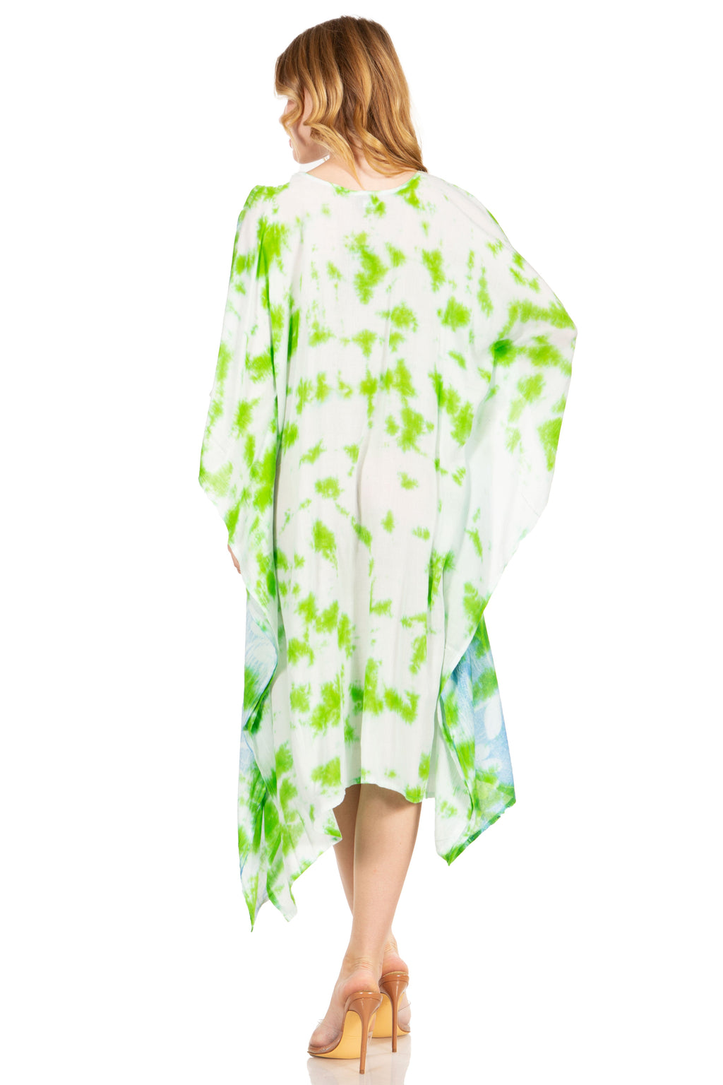Tie Dye Boho Caftan Dress