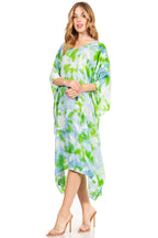 Tie Dye Boho Caftan Dress