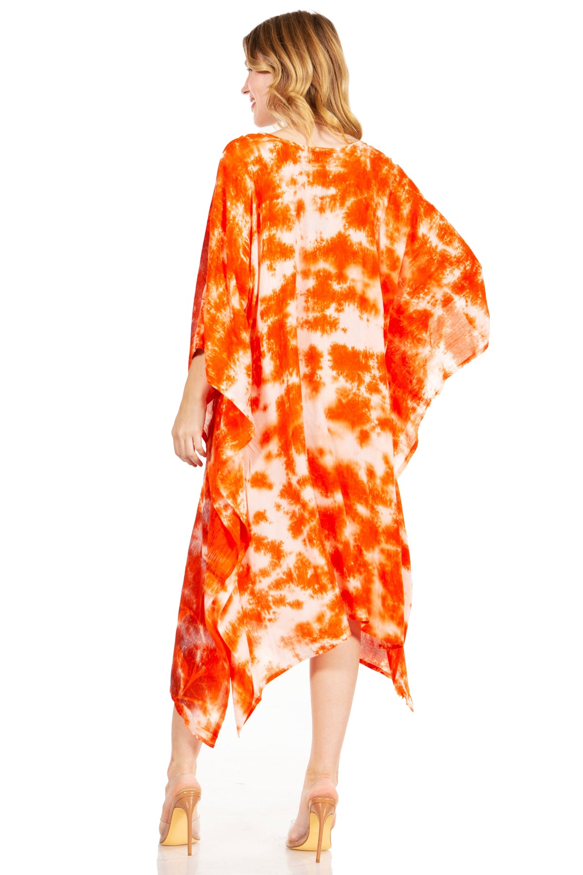 Tie Dye Boho Caftan Dress