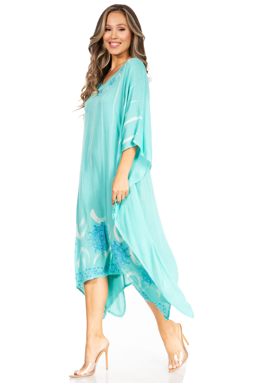 Tie Dye Summer Caftan Dress