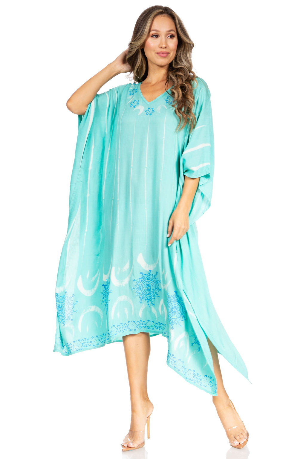 Tie Dye Summer Caftan Dress